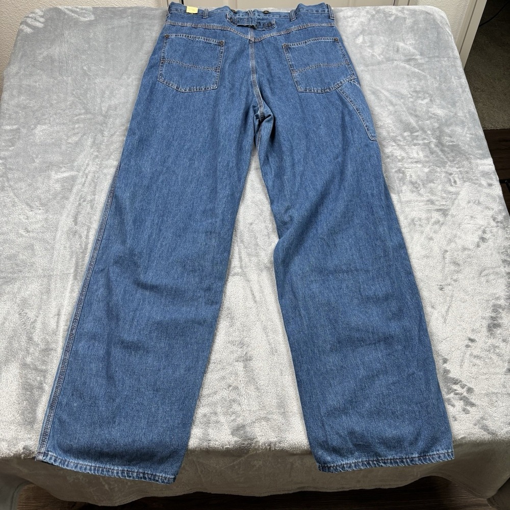 RRL Ralph Lauren Paint Pants Indigo Cotton Men's Size 38x35 Made In USA - Picture 12 of 12